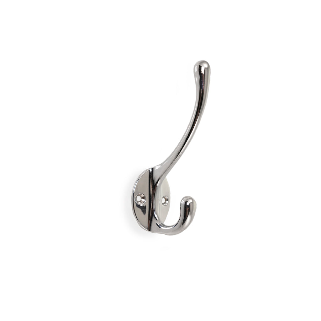 Helsingborg • Klädkrok, blank krom 106 mm