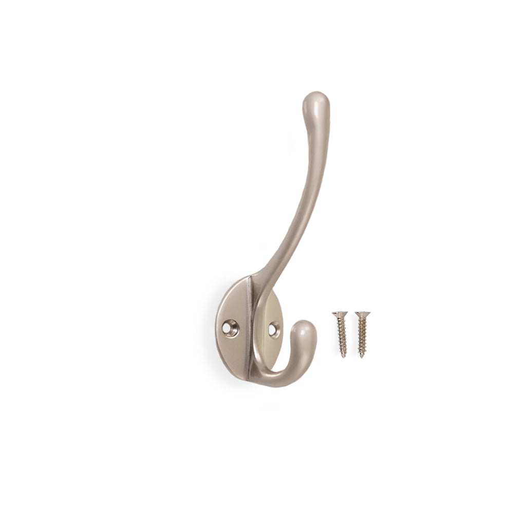 Helsingborg • Klädkrok, satinförnicklad 106 mm