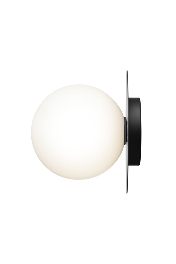 Liila 1 vägg- och taklampa, black / opal • NUURA