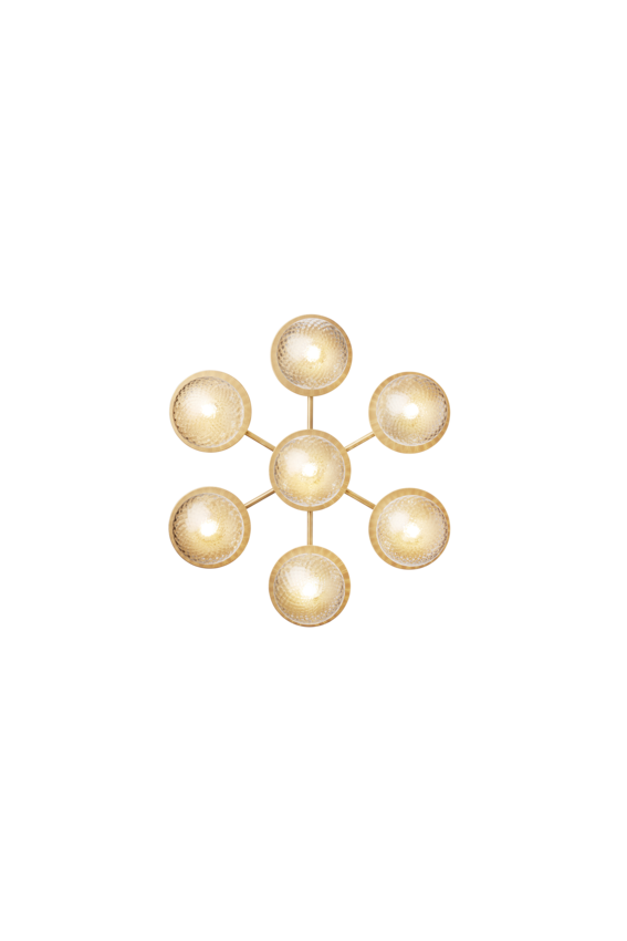 Liila Star vägg- och taklampa, nordic gold / optic clear • NUURA
