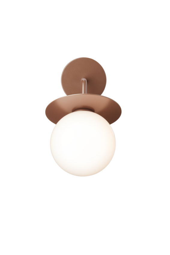 Liila Wall Outdoor utomhuslampa, dark bronze / opal • NUURA