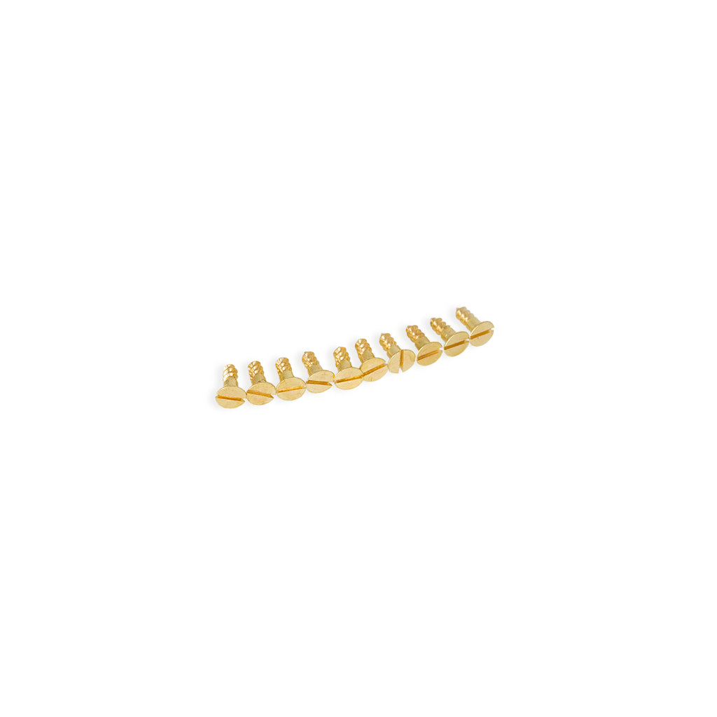 Träskruvar i mässing i 4x12 mm (10 st.)