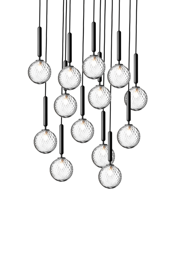 Miira 13 pendel, rock grey / optic clear • NUURA