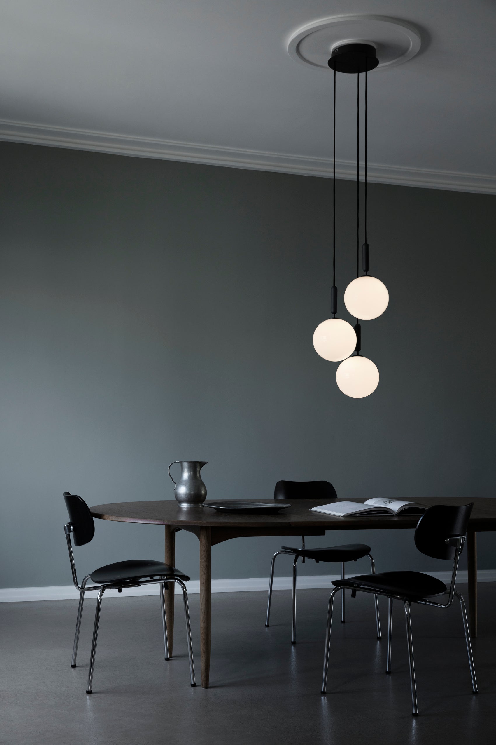 Miira 3 Large pendel, rock grey / opal • NUURA