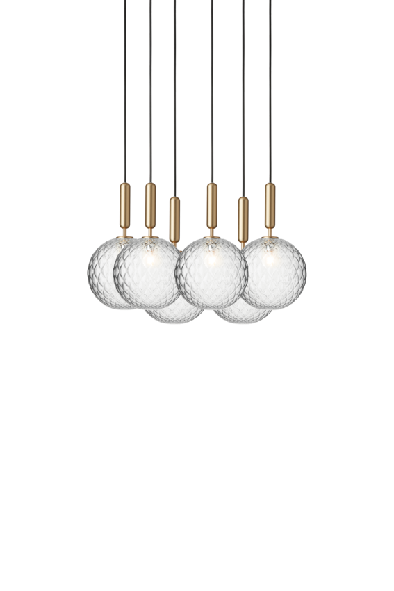 Miira 6 Large pendel, brass / optic clear • NUURA