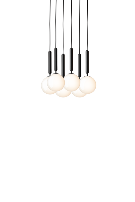 Miira 6 pendel, rock grey / opal • NUURA