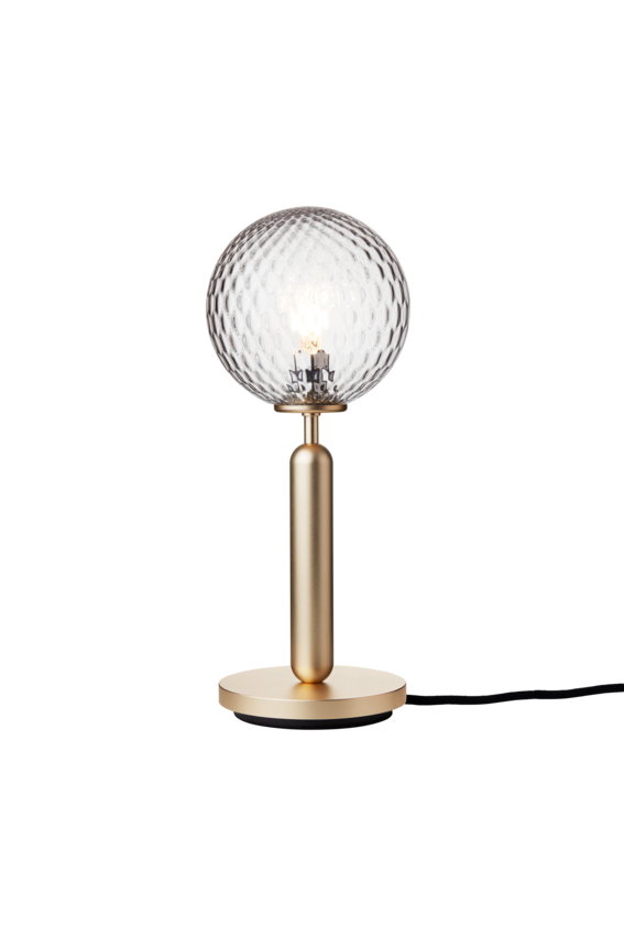 Miira Table bordslampa, brass / optic clear • NUURA