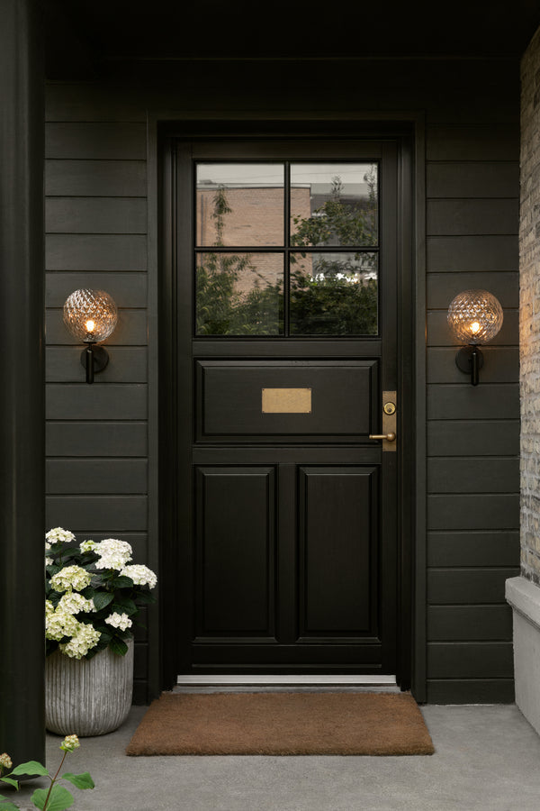 Miira Wall Outdoor utomhuslampa, black / optic clear • NUURA