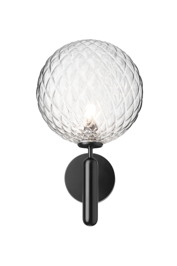 Miira Wall Outdoor utomhuslampa, black / optic clear • NUURA