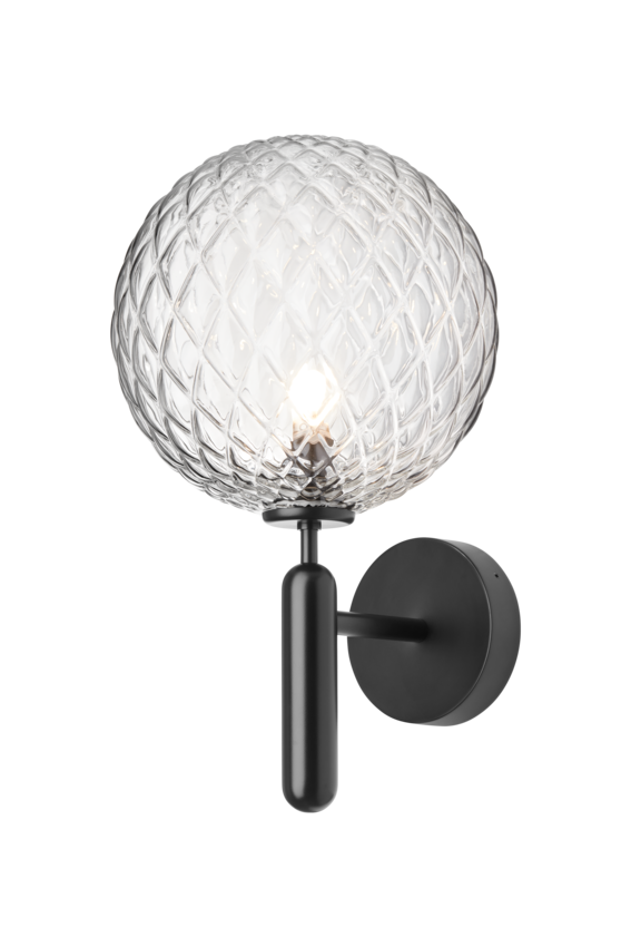 Miira Wall Outdoor utomhuslampa, black / optic clear • NUURA
