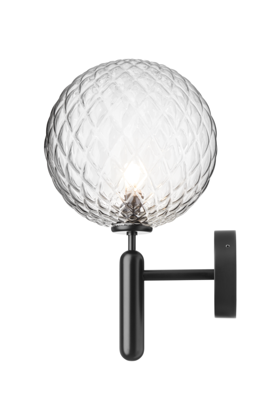 Miira Wall Outdoor utomhuslampa, black / optic clear • NUURA