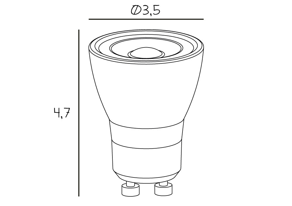 Produktritning av minispot från Design by Us.