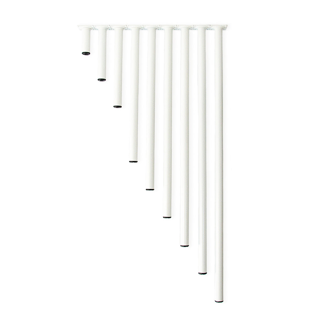 Multiben i vitt Ø30 mm. (1 set = 4 st.)