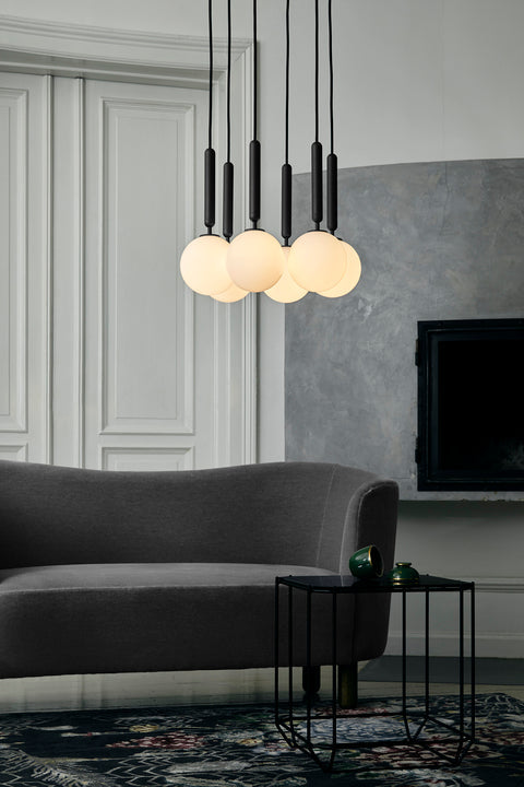 Miira 6 pendel, rock grey / opal • NUURA