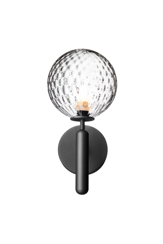 Miira Wall vägglampa, rock grey / optic clear • NUURA