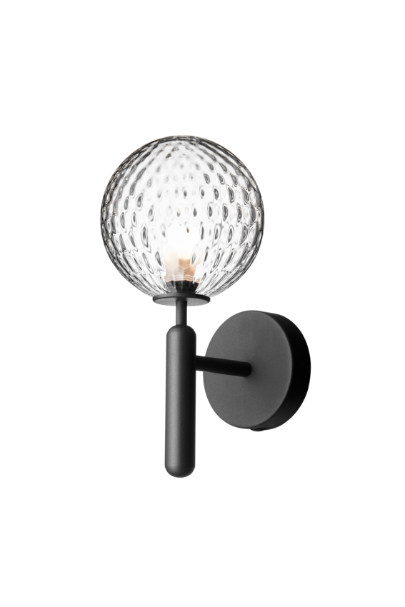 Miira Wall vägglampa, rock grey / optic clear • NUURA
