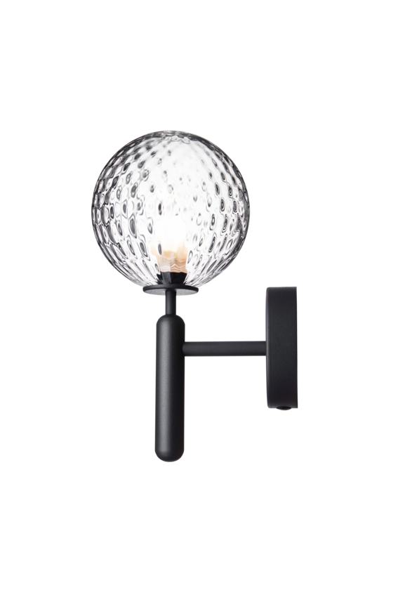 Miira Wall vägglampa, rock grey / optic clear • NUURA