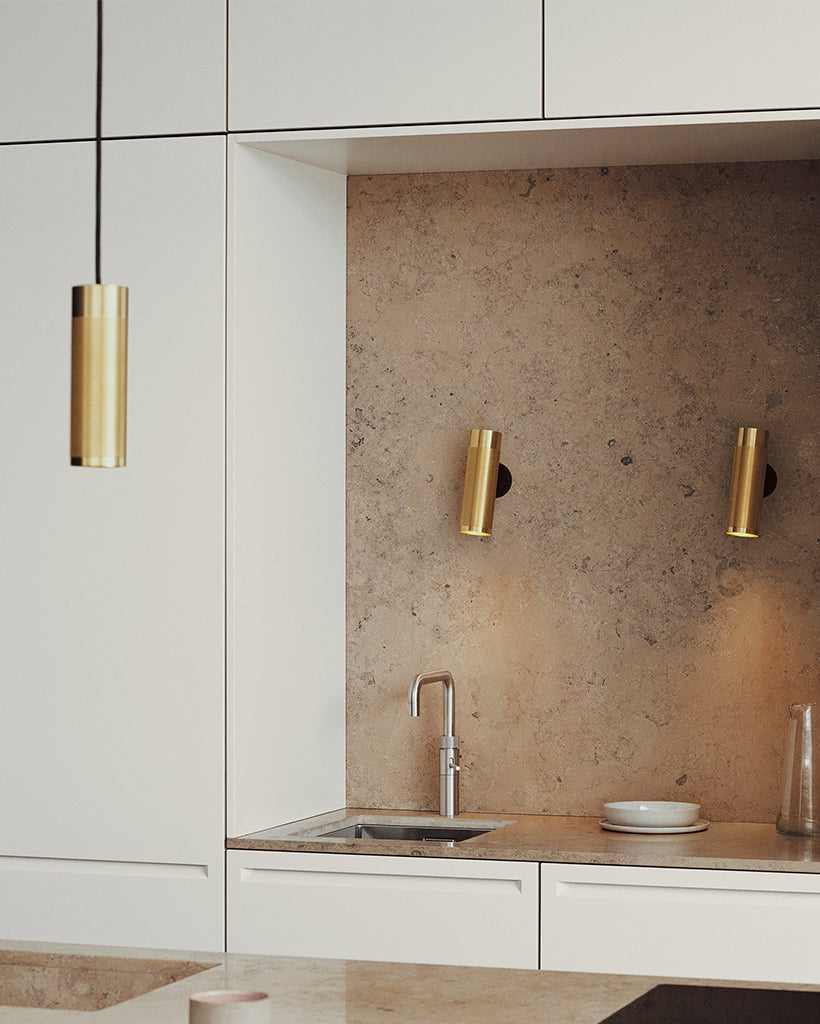 Patrone-vägglampa mässing • Thorup Copenhagen