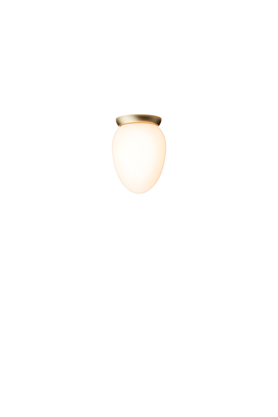 Rizzatto 171 taklampa, satin brass / opal • NUURA