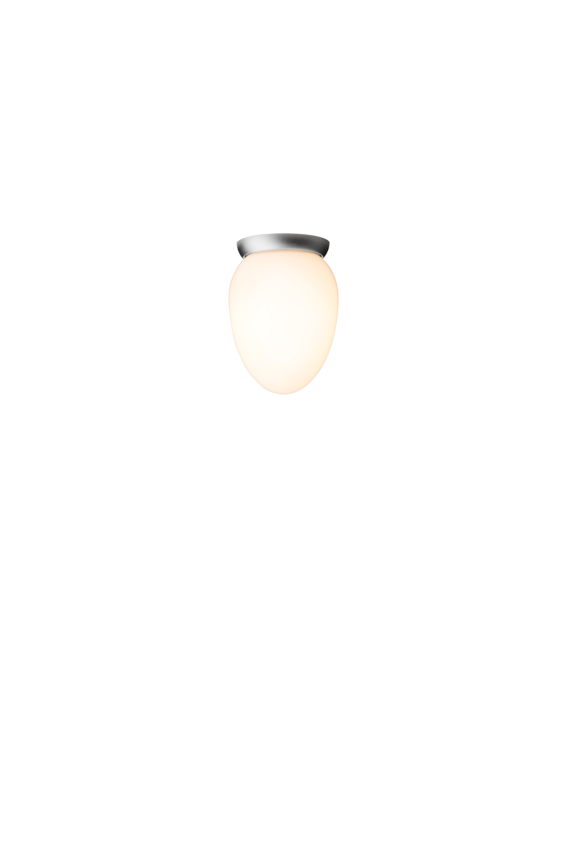 Rizzatto 171 taklampa, satin silver / opal • NUURA