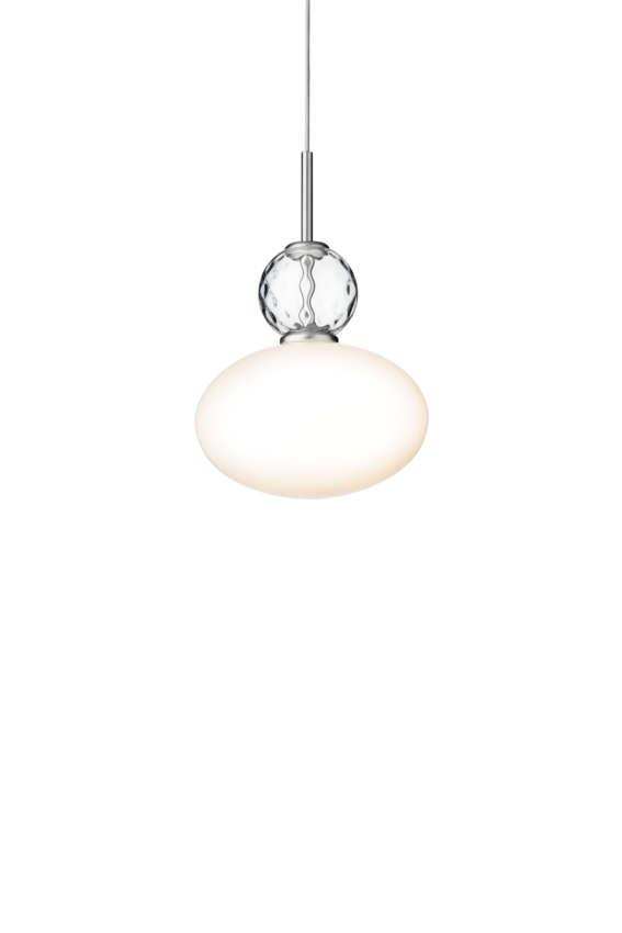 Rizzatto 32 pendel, satin silver / opal • NUURA