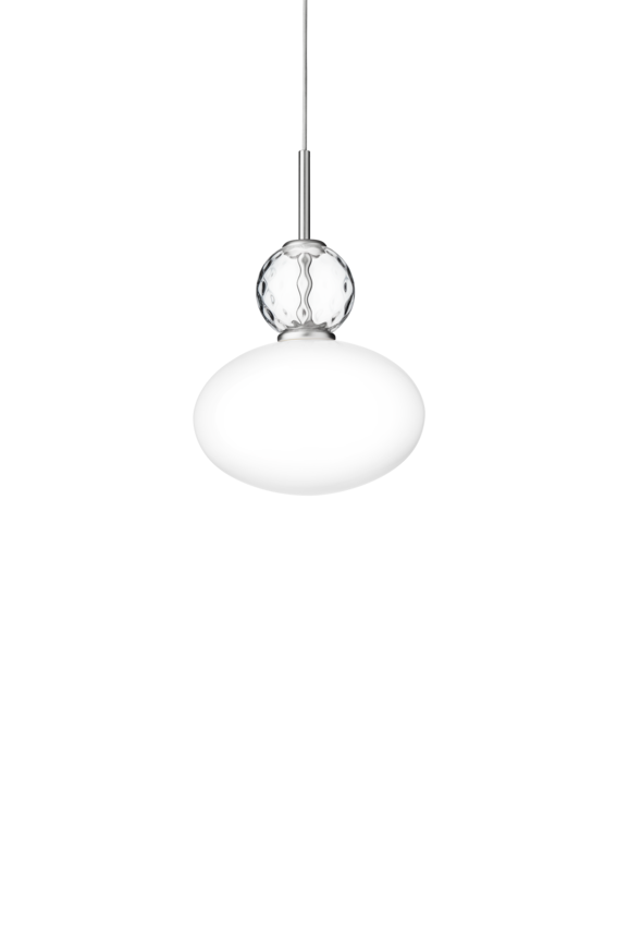 Rizzatto 32 pendel, satin silver / opal • NUURA