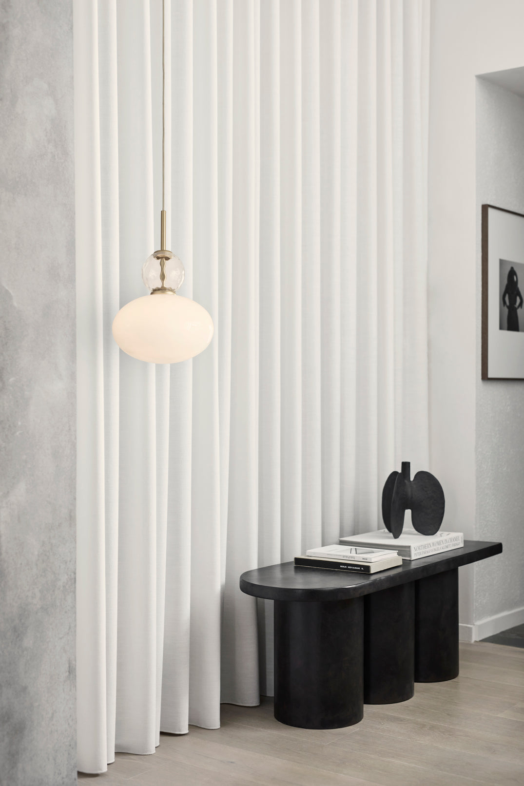 Rizzatto 32 pendel, satin silver / opal • NUURA