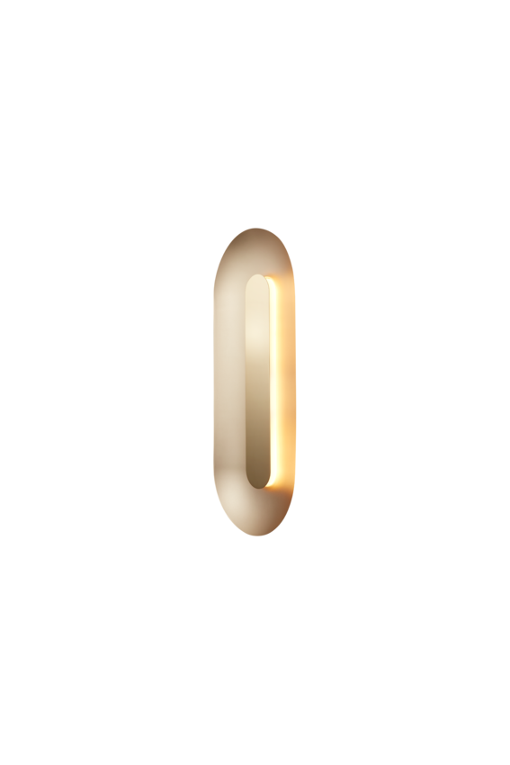 Sasi Large vägglampa, brass • NUURA