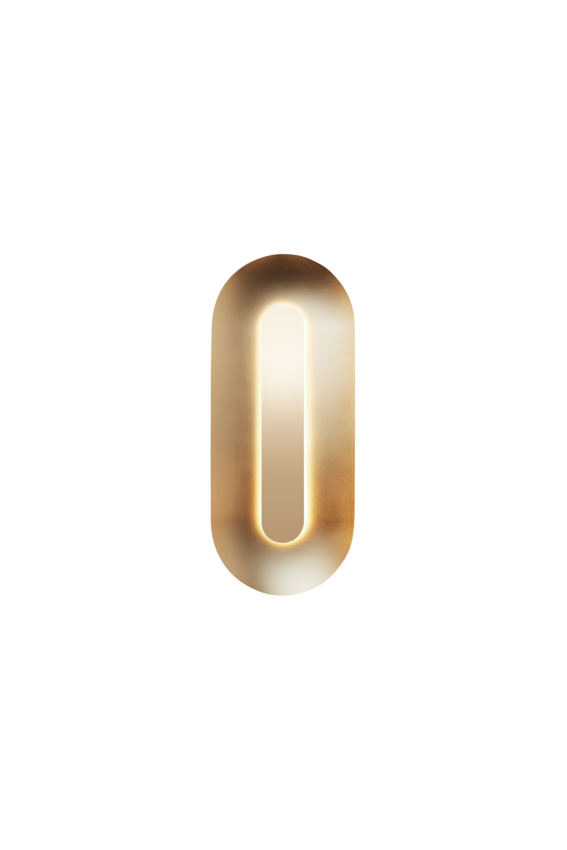 Sasi Large vägglampa, brass • NUURA