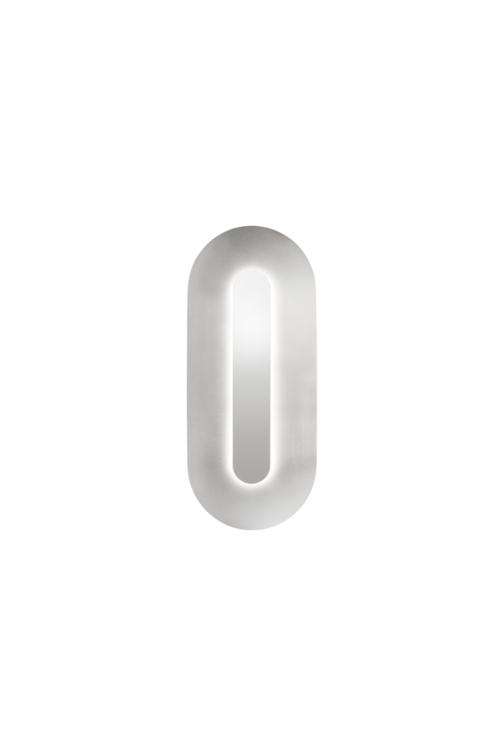 Sasi Large vägglampa, silver • NUURA