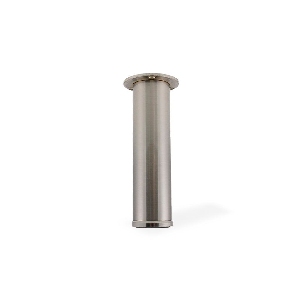 Justerbart sockelben av borstat stål med höjden 120 mm eller 160 mm. (1 set = 4 st.)