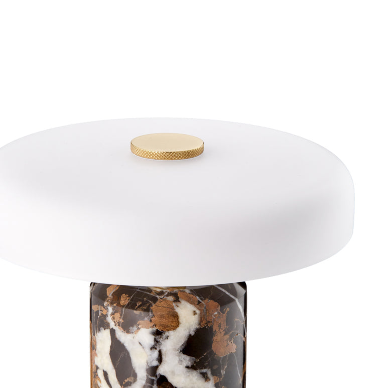 Trip Portable bordslampa, dark clay/opal matt • Design by Us