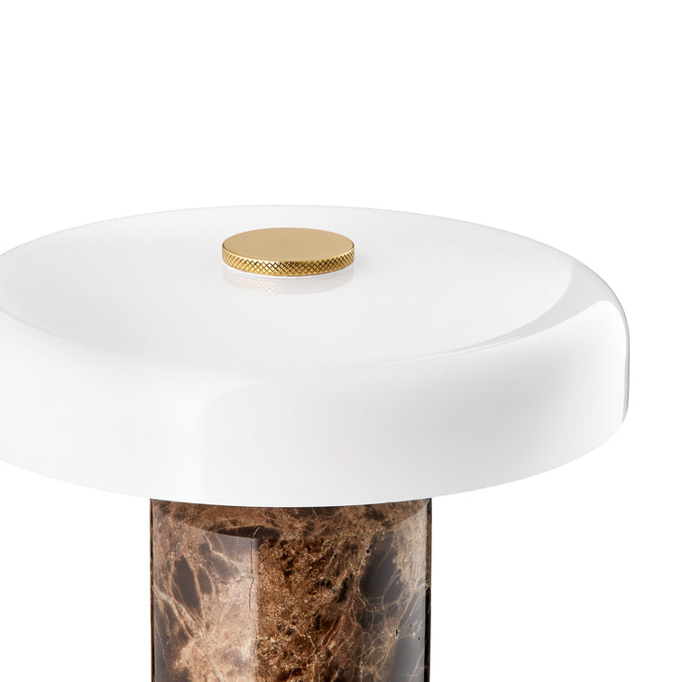 Trip Portable bordslampa, dark emperador/opal glossy • Design by Us