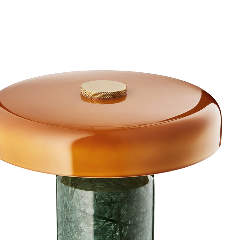 Trip Portable bordslampa, moss/amber glossy • Design by Us