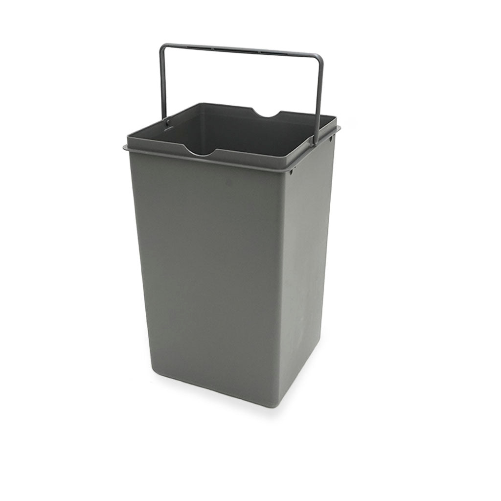 Copenhagen 14L Dark Grey • Avfallshink på 14 liter i mörkgrå plast med handtag