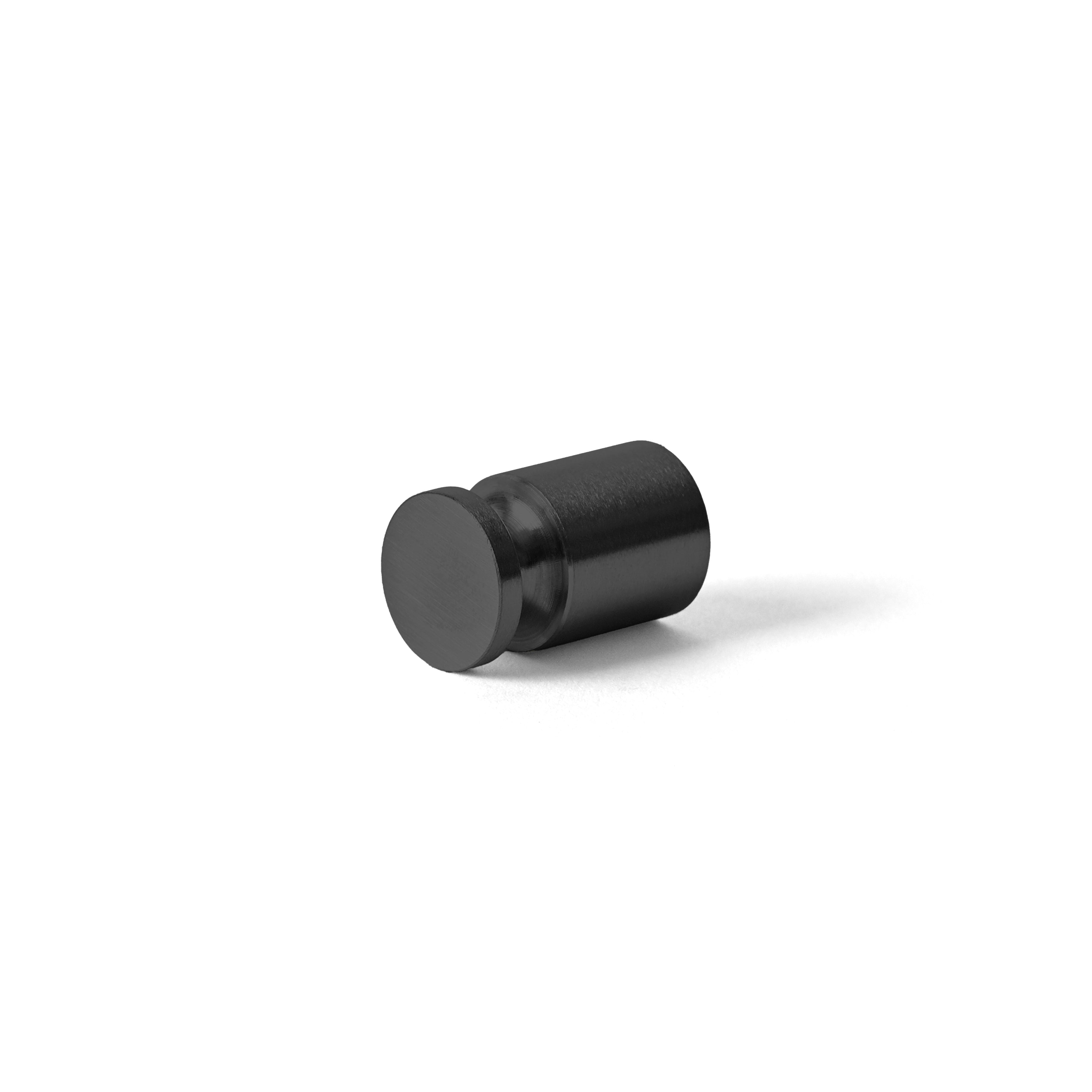 Knopp Ø14 mm, svart (charcoal) • d line