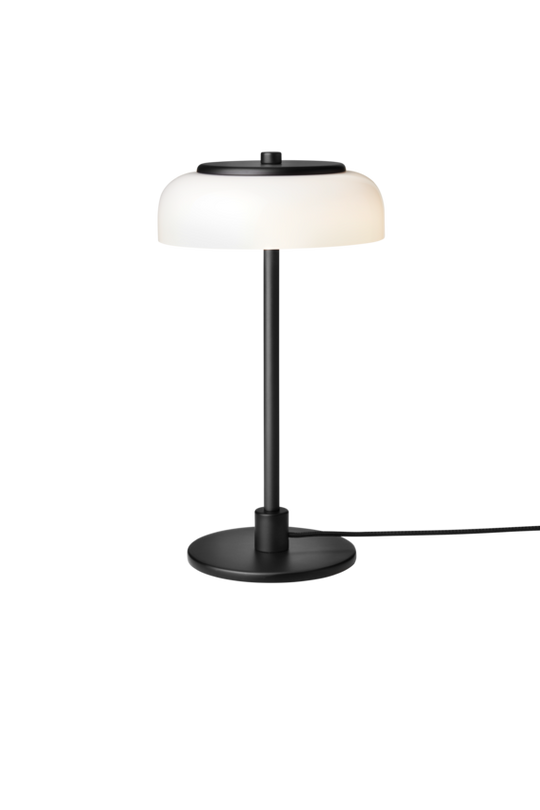 Blossi Table Small bordslampa, svart / opal • NUURA