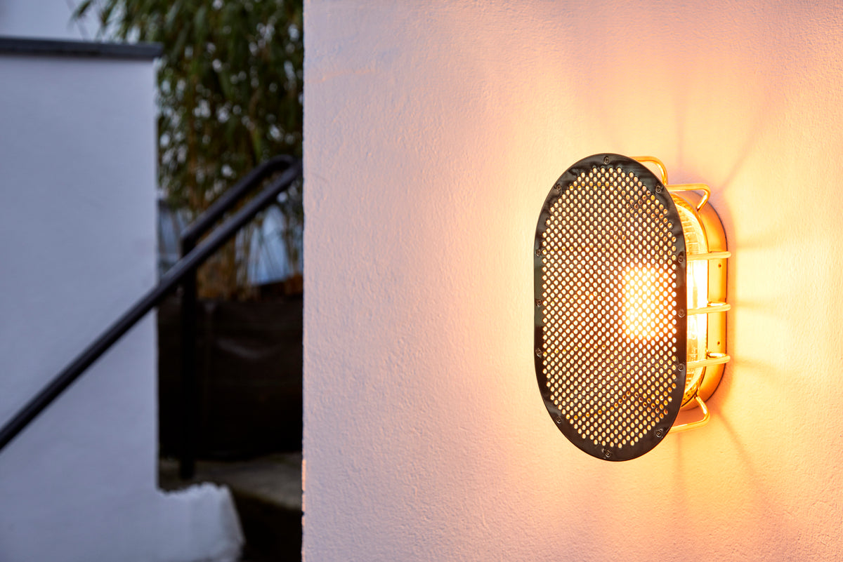 Night Rider vägglampa, mässing utan lack • Design by Us - Copenhagenhomedesign