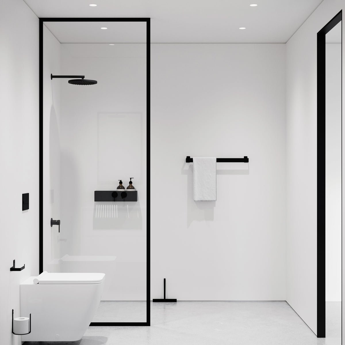 Håndklædeholder, sort • NICHBA - Copenhagenhomedesign