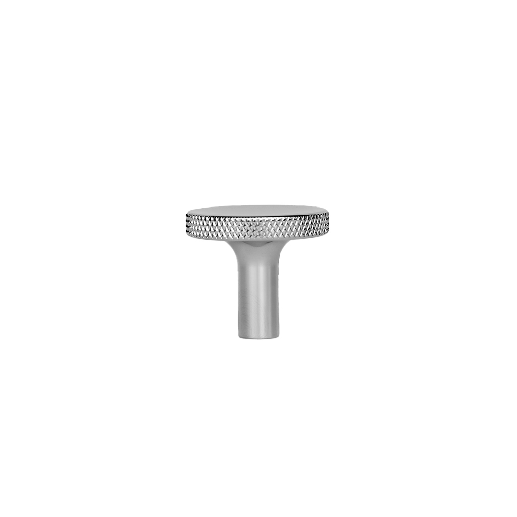 Søllerød • Möbelknopp med diamond cut, blank förnicklad