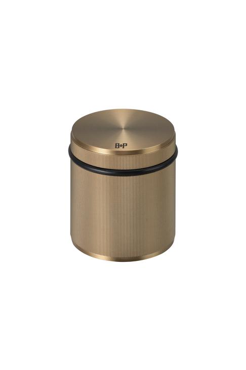 Fristående Linear dörrstopp med antik mässingsfinish • Buster + Punch