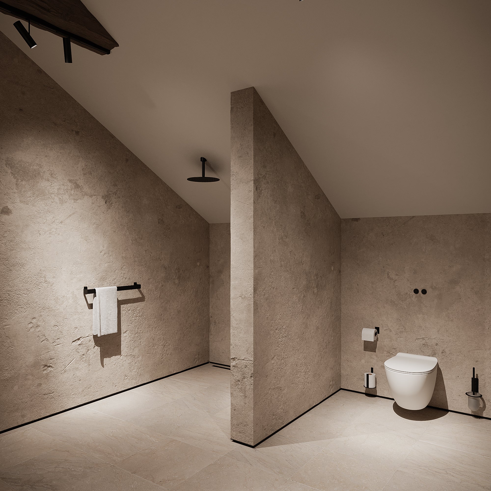 Toalettrullehållare, svart • NICHBA