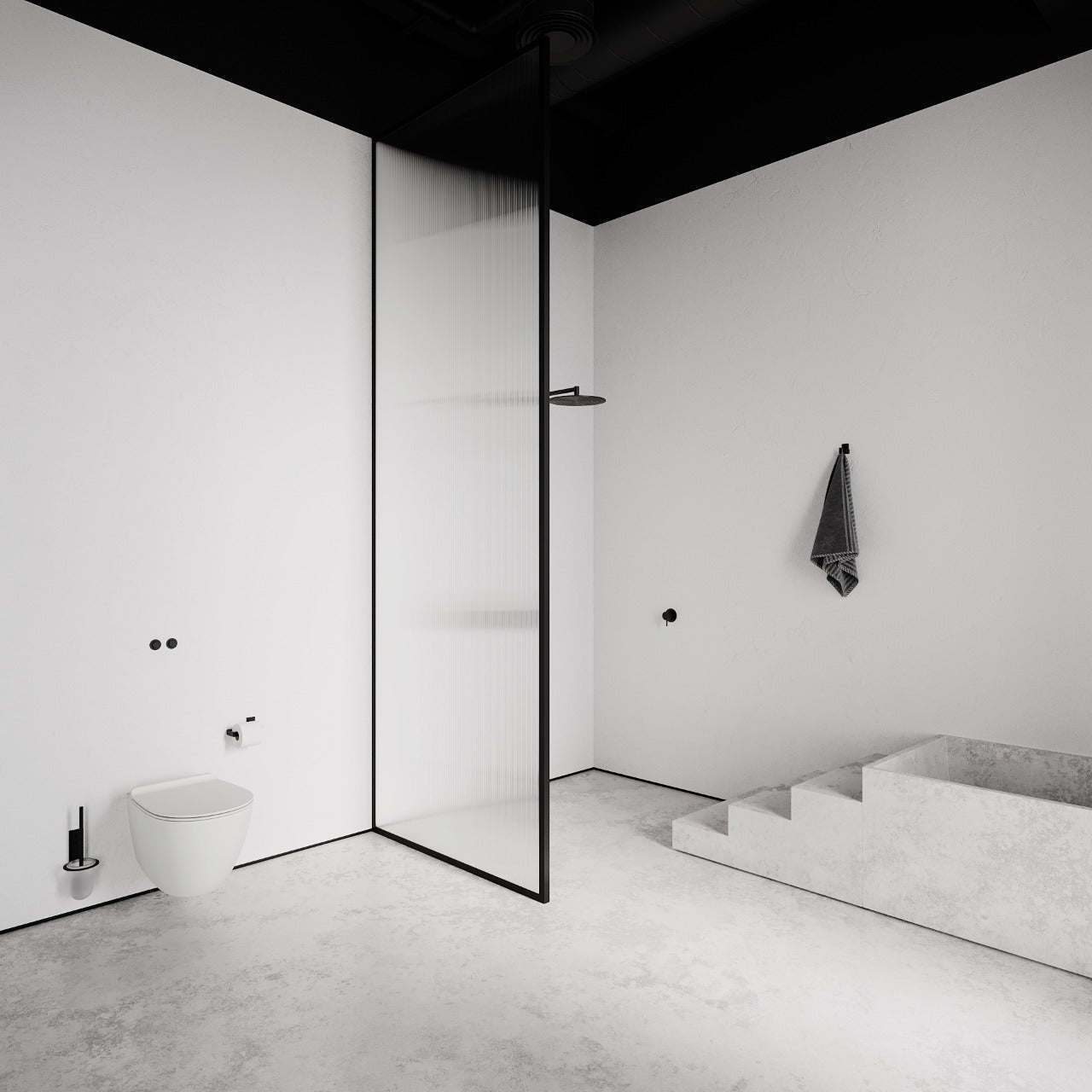 Toalettrullehållare, svart • NICHBA