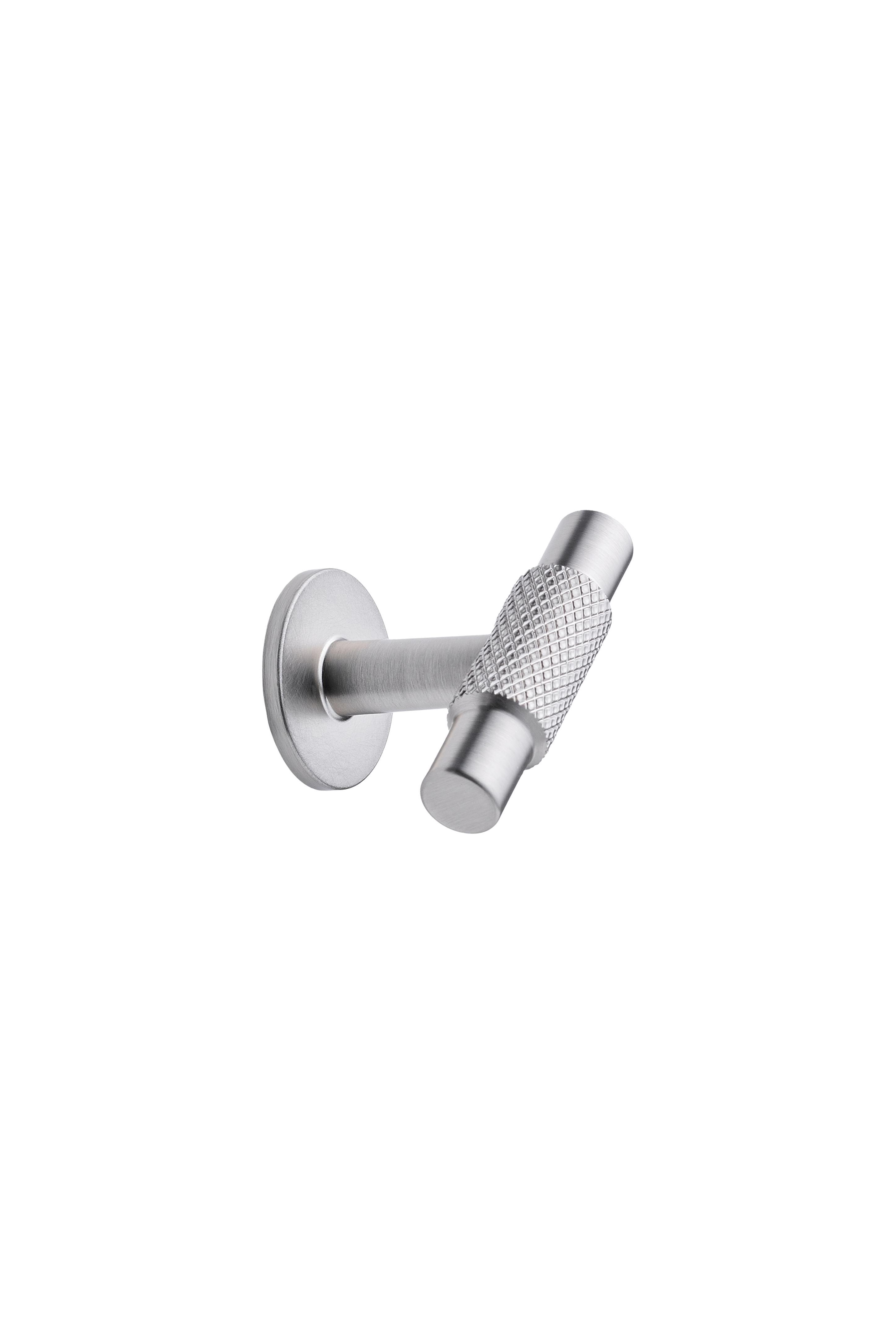 MANOR T-knopp, zink, stål • Furnipart