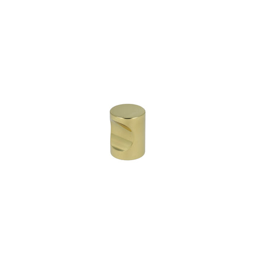 Nordhavn cylindrisk möbelknopp, blank mässing