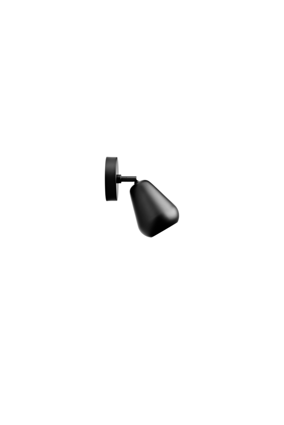 Anoli Spot Surface med roset, sort • NUURA - Copenhagenhomedesign