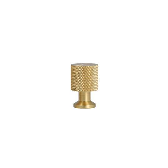Nyboder möbelknopp med diamond cut, mässing med lack – höjd 25 mm