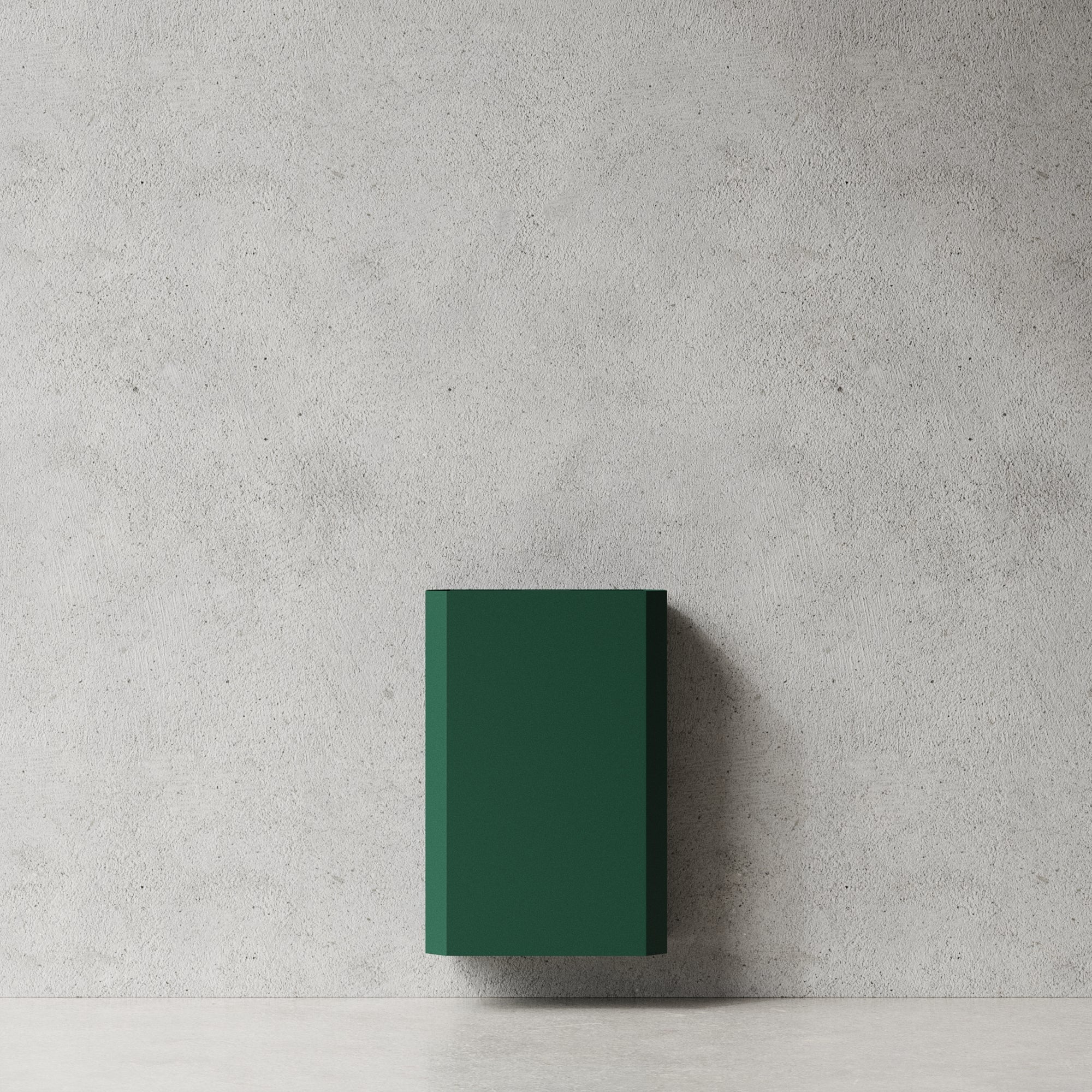 Papperskorg i metall, grön • NICHBA