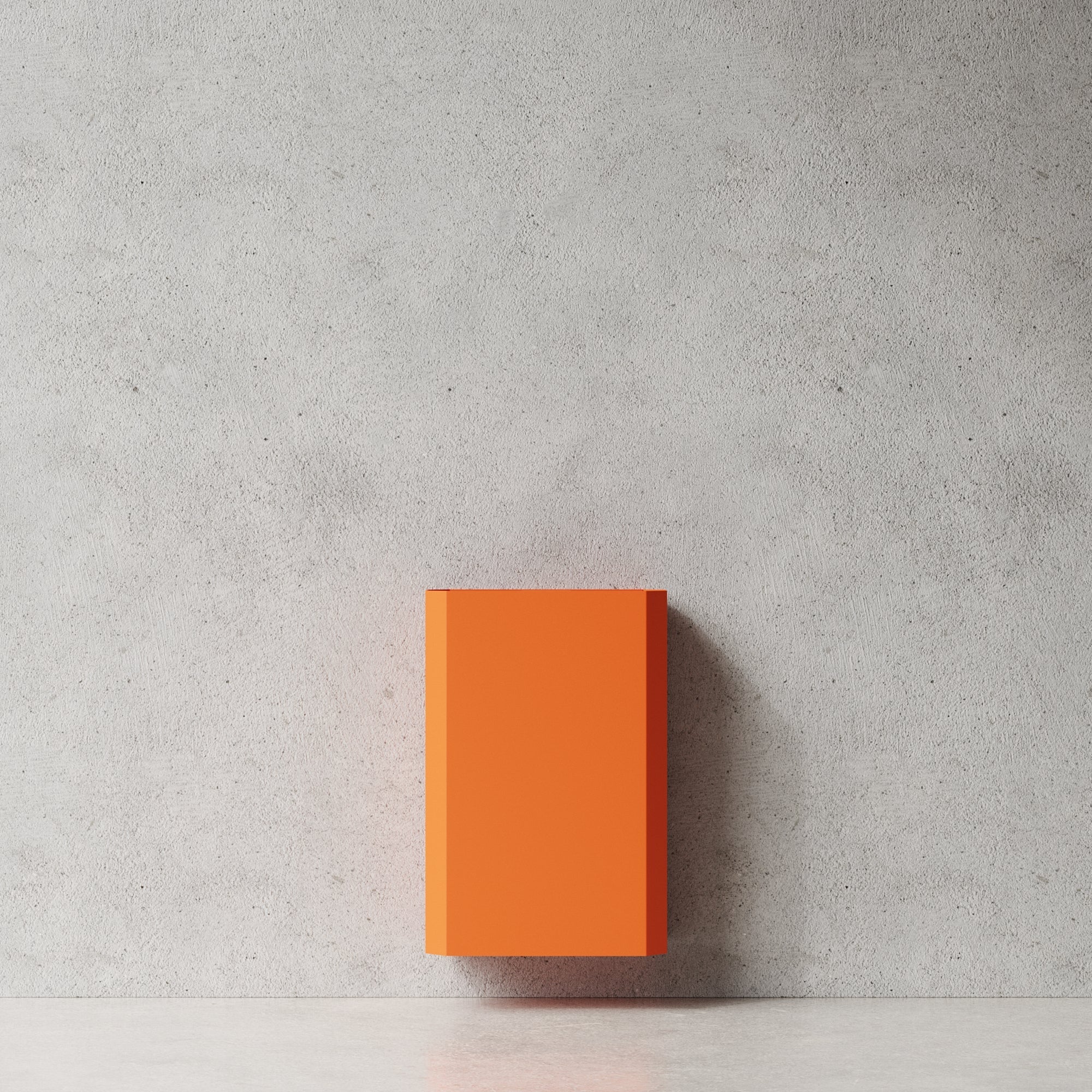 Papperskorg i metall, orange • NICHBA