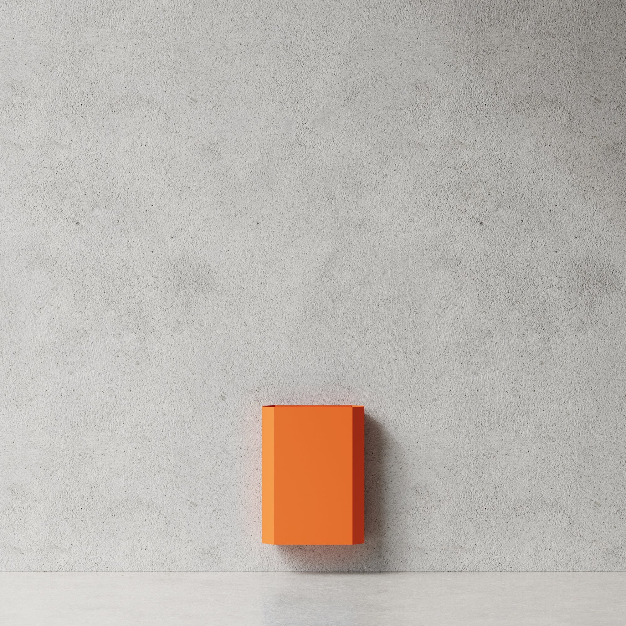 Papperskorg i metall, orange • NICHBA